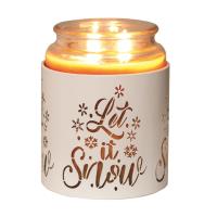 Aroma White & Gold Let It Snow Jar Sleeve & Wax Melt Warmer Extra Image 3 Preview